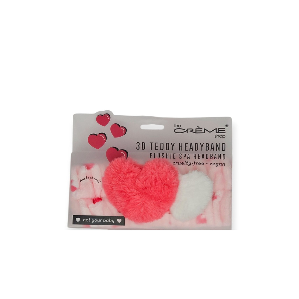 The Creme Shop 3D Teddy Headyband, Plush Spa Headband, Various, NIB - Picture 7 of 16